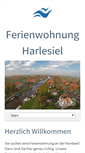 Mobile Screenshot of fewo-harlesiel.de